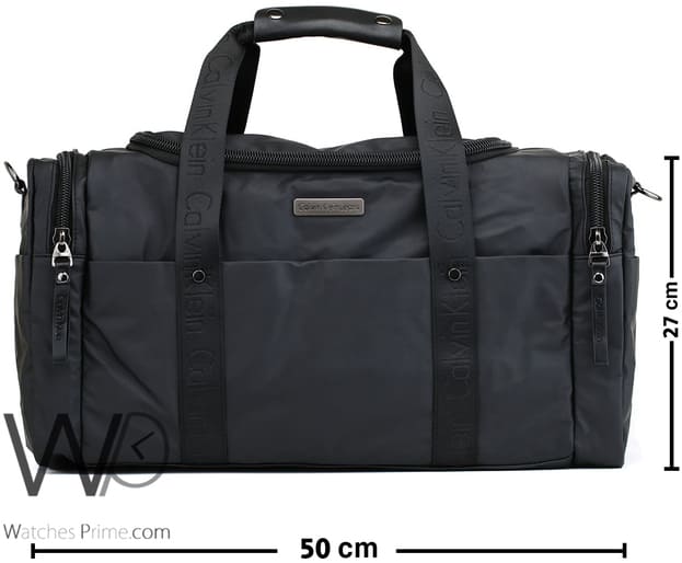 Duffle Calvin Klein CK black bag for men | Watches Prime