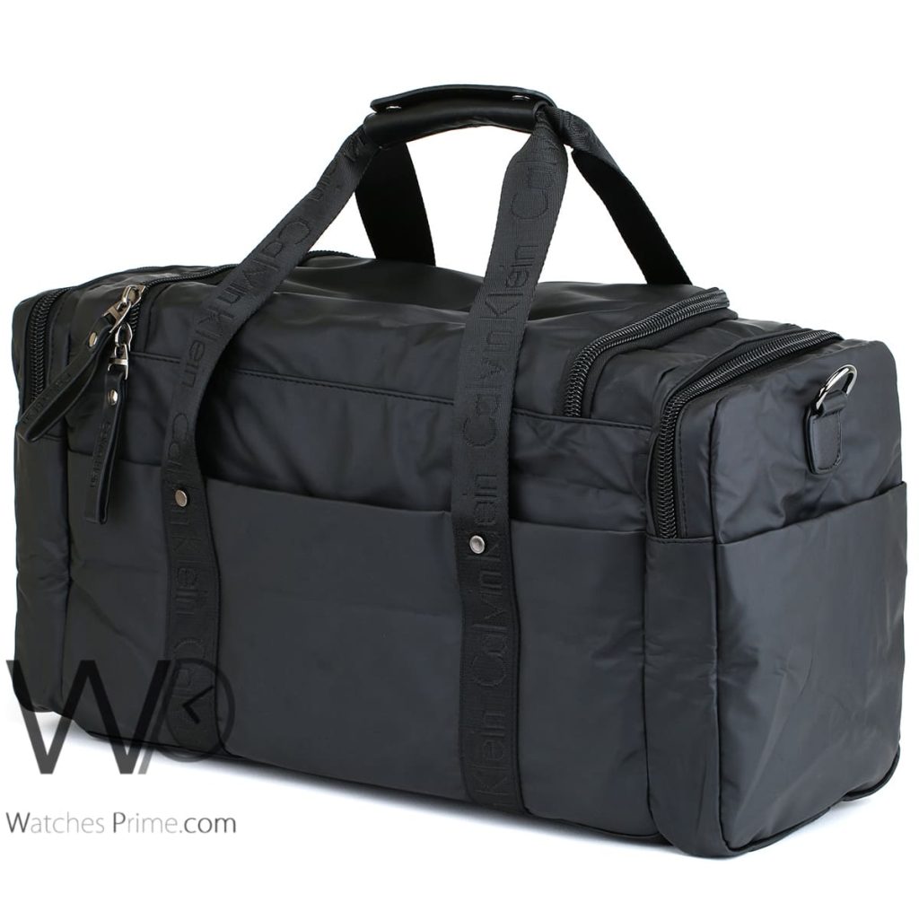 Duffle Calvin Klein CK black bag for men | Watches Prime
