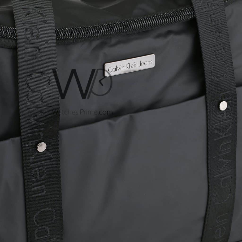 Duffle Calvin Klein CK black bag for men | Watches Prime
