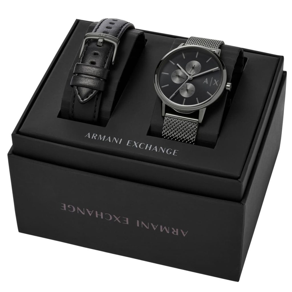 Armani Exchange Men's Watch Cayde Gift set AX7129SET | Watches Prime