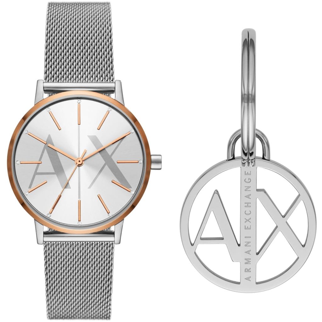 Armani Exchange Ladies Watch Lola Gift set AX7130SET | Watches Prime
