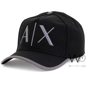 Black armani exchange ax baseball cap for men