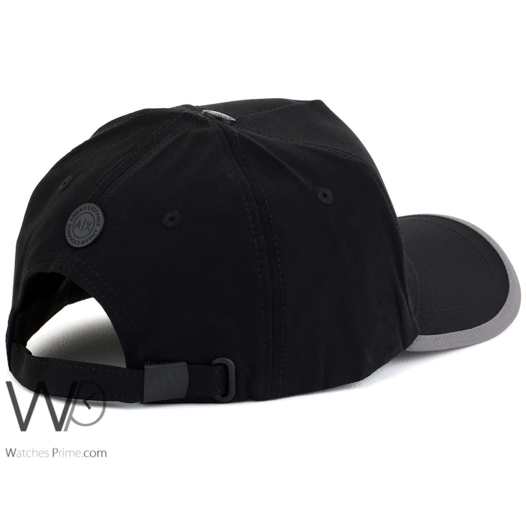 Black Armani Exchange AX Cotton Men's Cap | Watches Prime