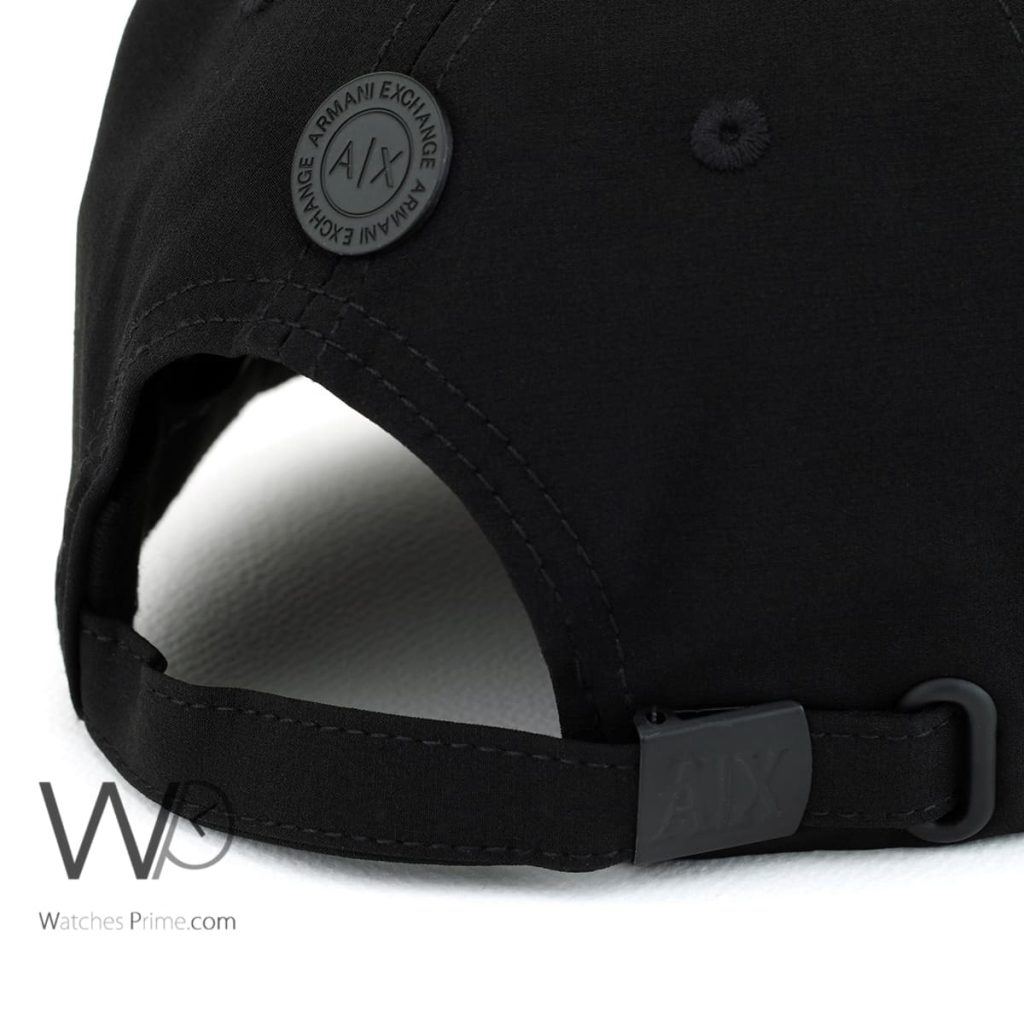 Black Armani Exchange AX Cotton Men's Cap | Watches Prime