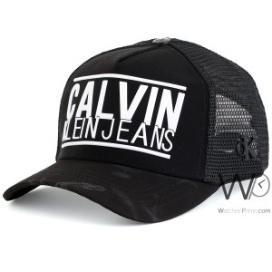 Black calvin klein jeans ck mens baseball cap