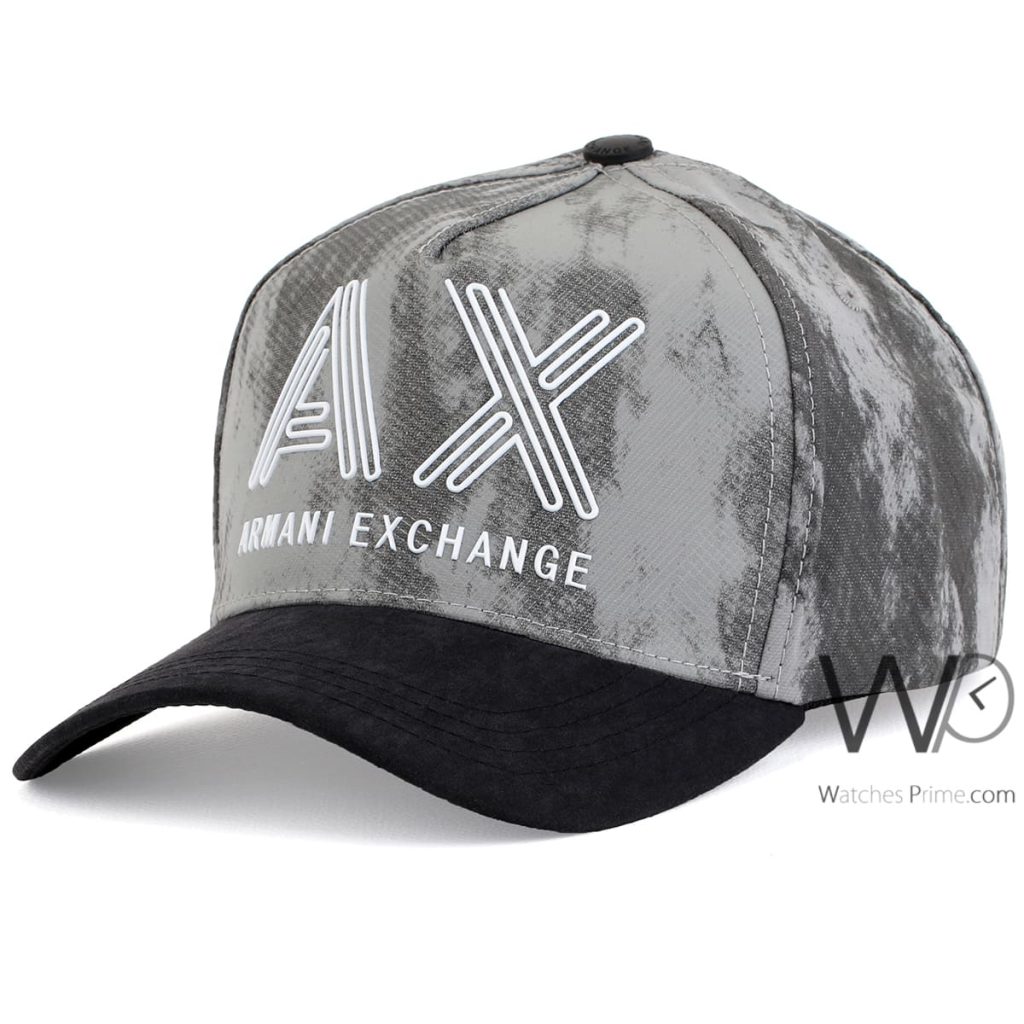 Armani Exchange AX Grey Cotton Men's Cap | Watches Prime