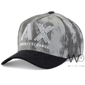 Grey black armani exchange ax mens cap