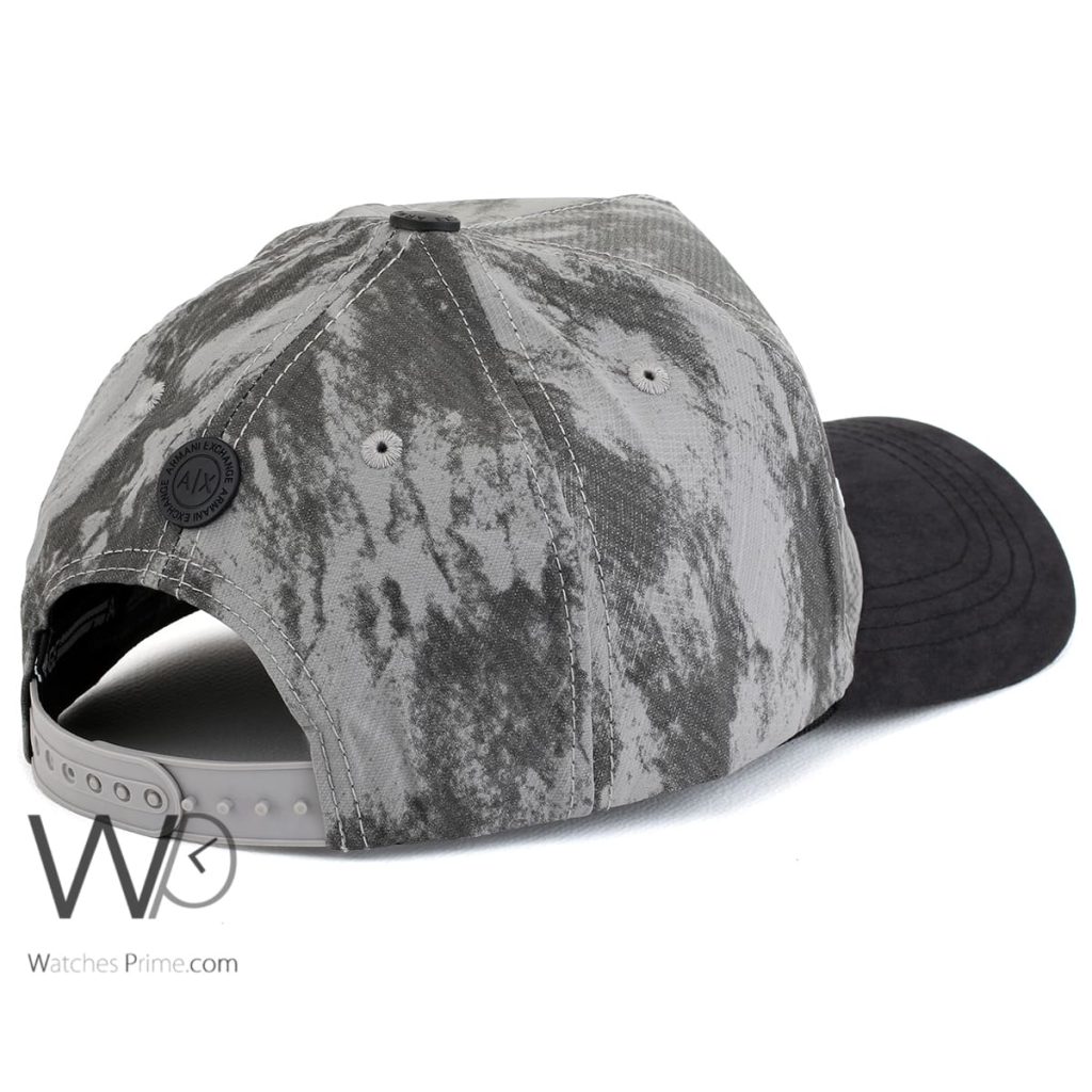 Armani Exchange AX Grey Cotton Men's Cap | Watches Prime