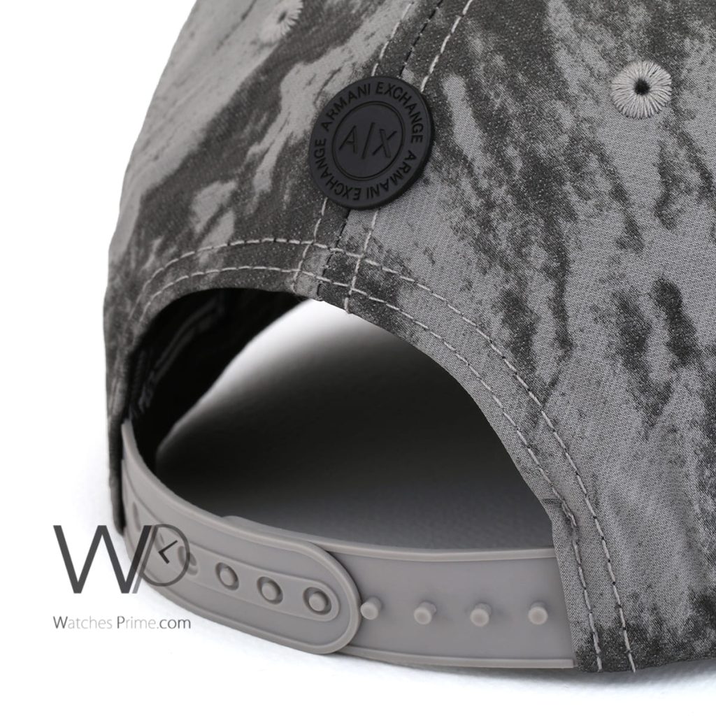 Armani Exchange AX Grey Cotton Men's Cap | Watches Prime