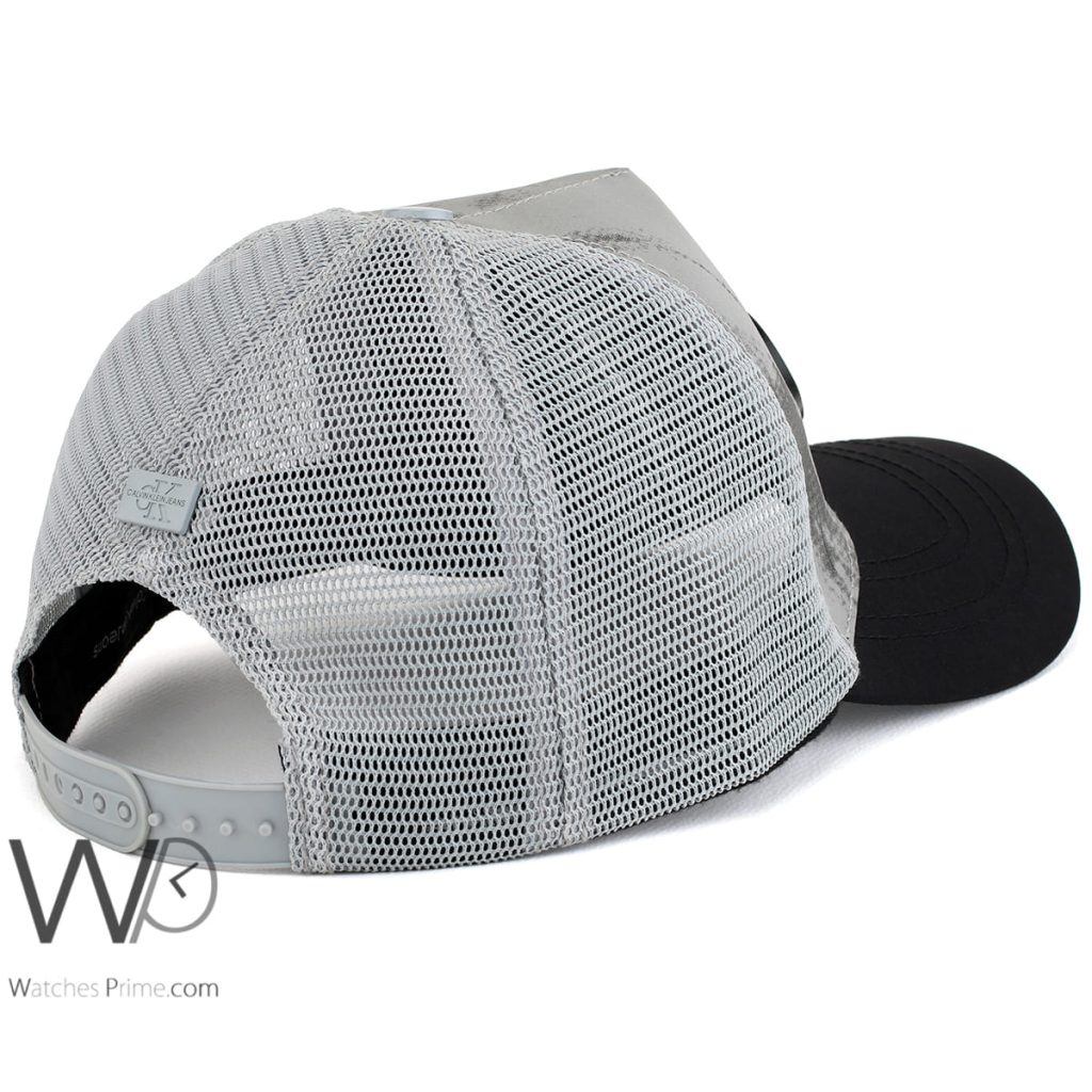 Calvin Klein CK Grey Cotton Men's Cap | Watches Prime