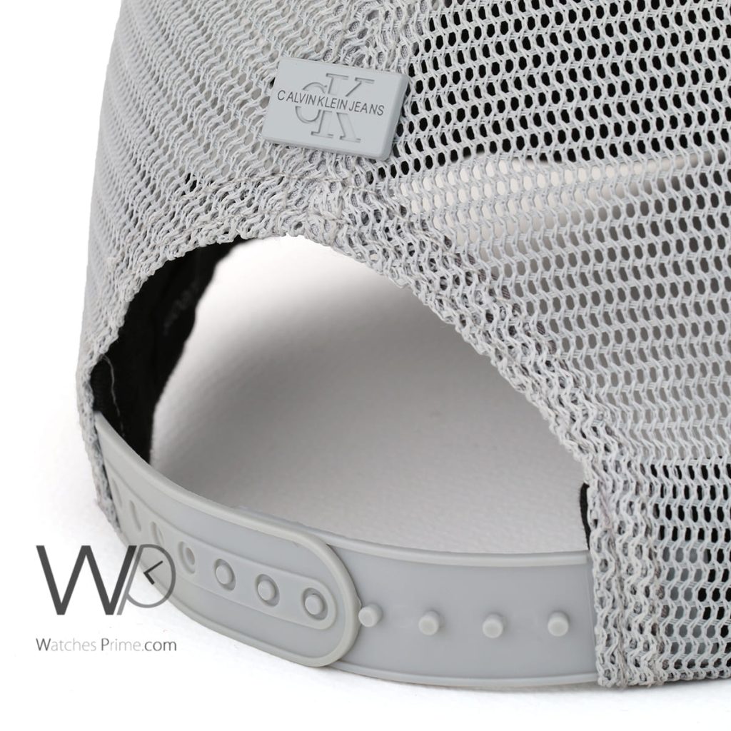 Calvin Klein CK Grey Cotton Men's Cap | Watches Prime