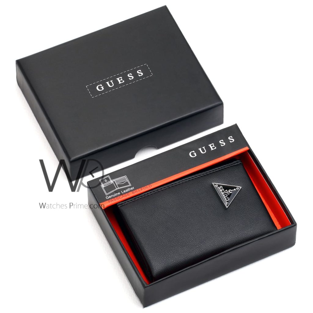 Original Guess USA Men's Black Wallet | Watches Prime