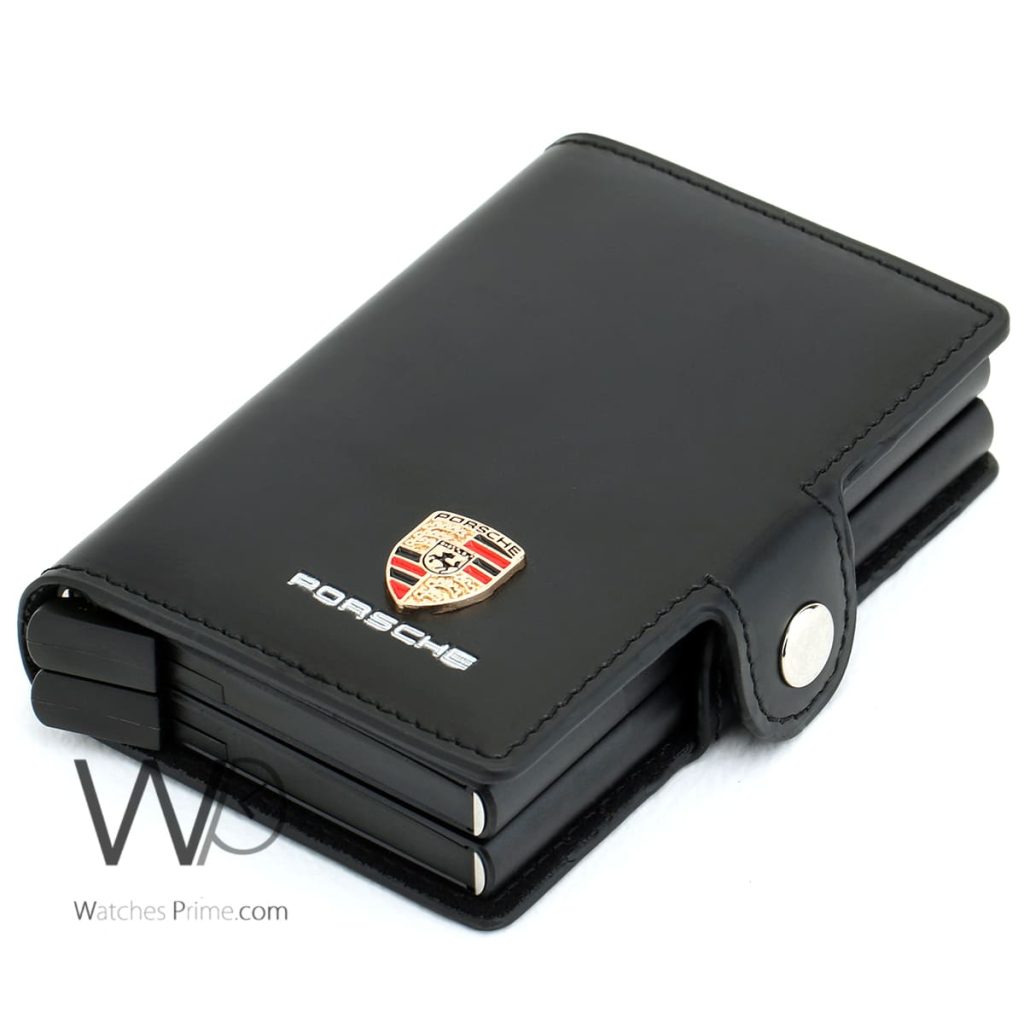 Pop Up Porsche Black Men's Card Wallet | Watches Prime