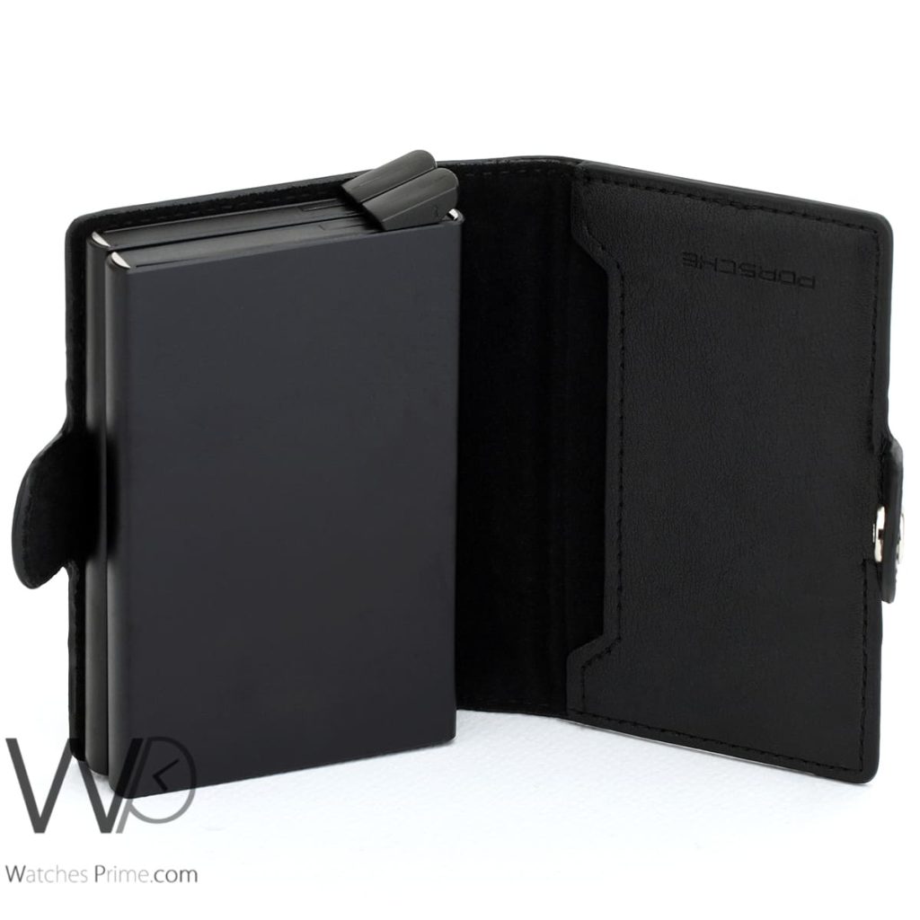 Pop Up Porsche Black Men's Card Wallet | Watches Prime