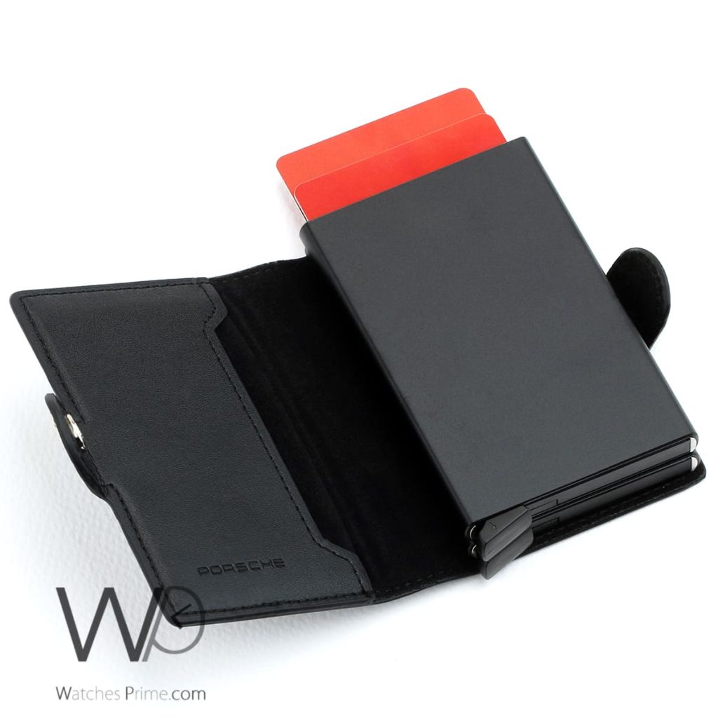 Pop Up Porsche Black Men's Card Wallet | Watches Prime