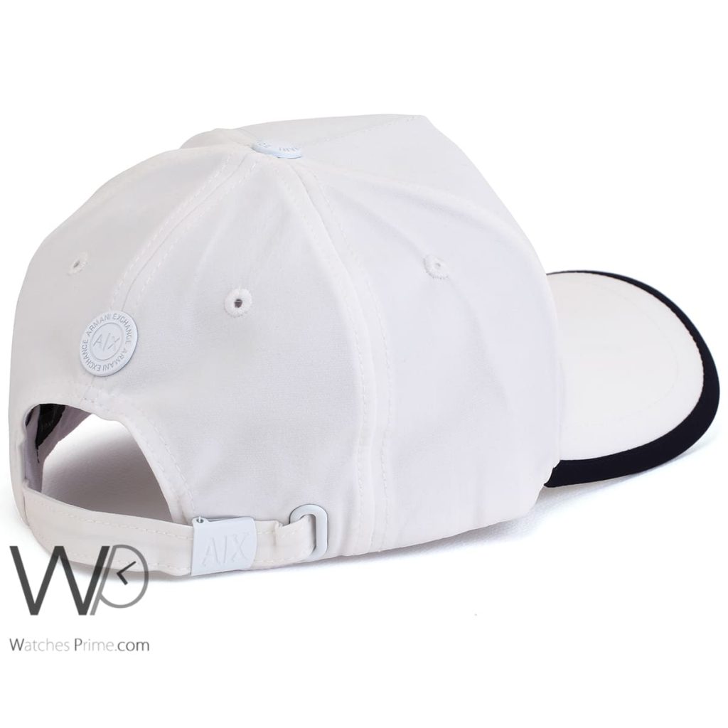 Armani Exchange AX White Cotton Men's Cap | Watches Prime