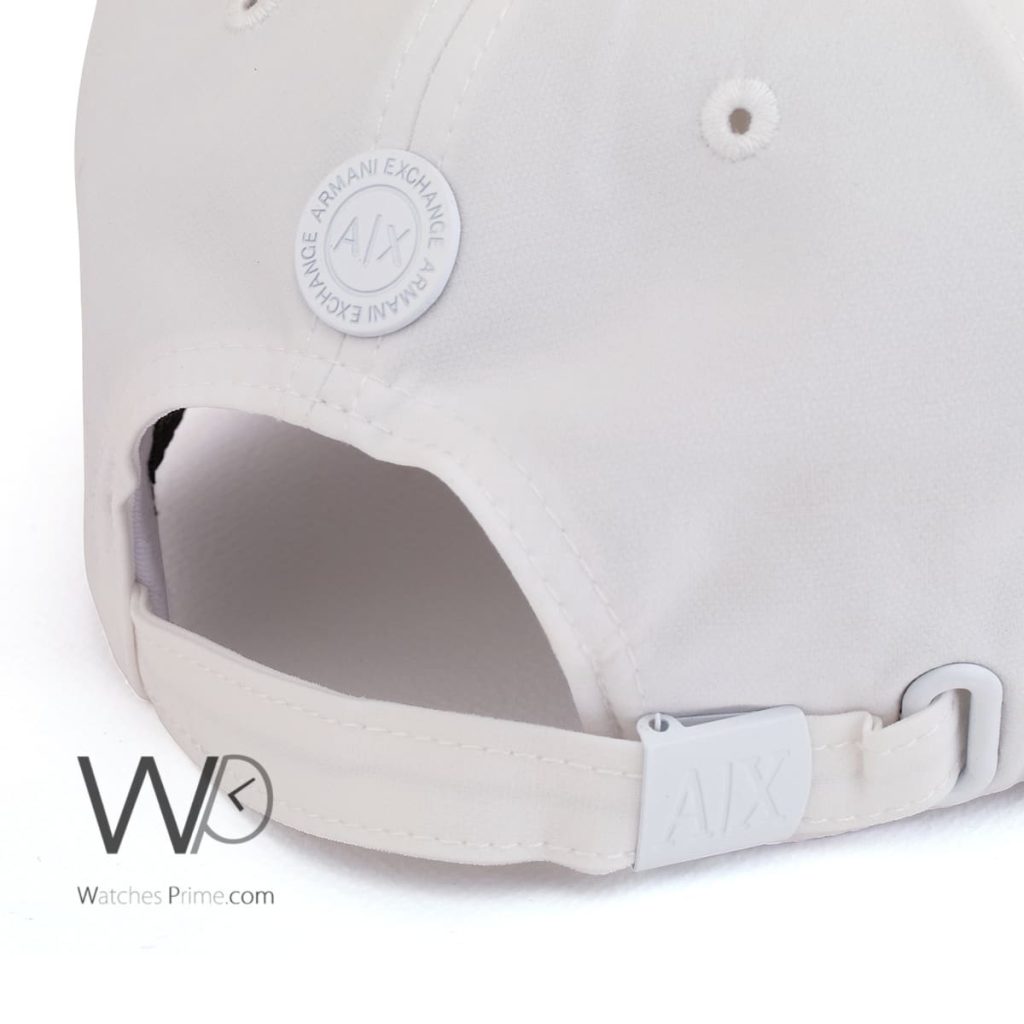 Armani Exchange AX White Cotton Men's Cap | Watches Prime