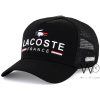 Lacoste Black Trucker Cap for men | Watches Prime