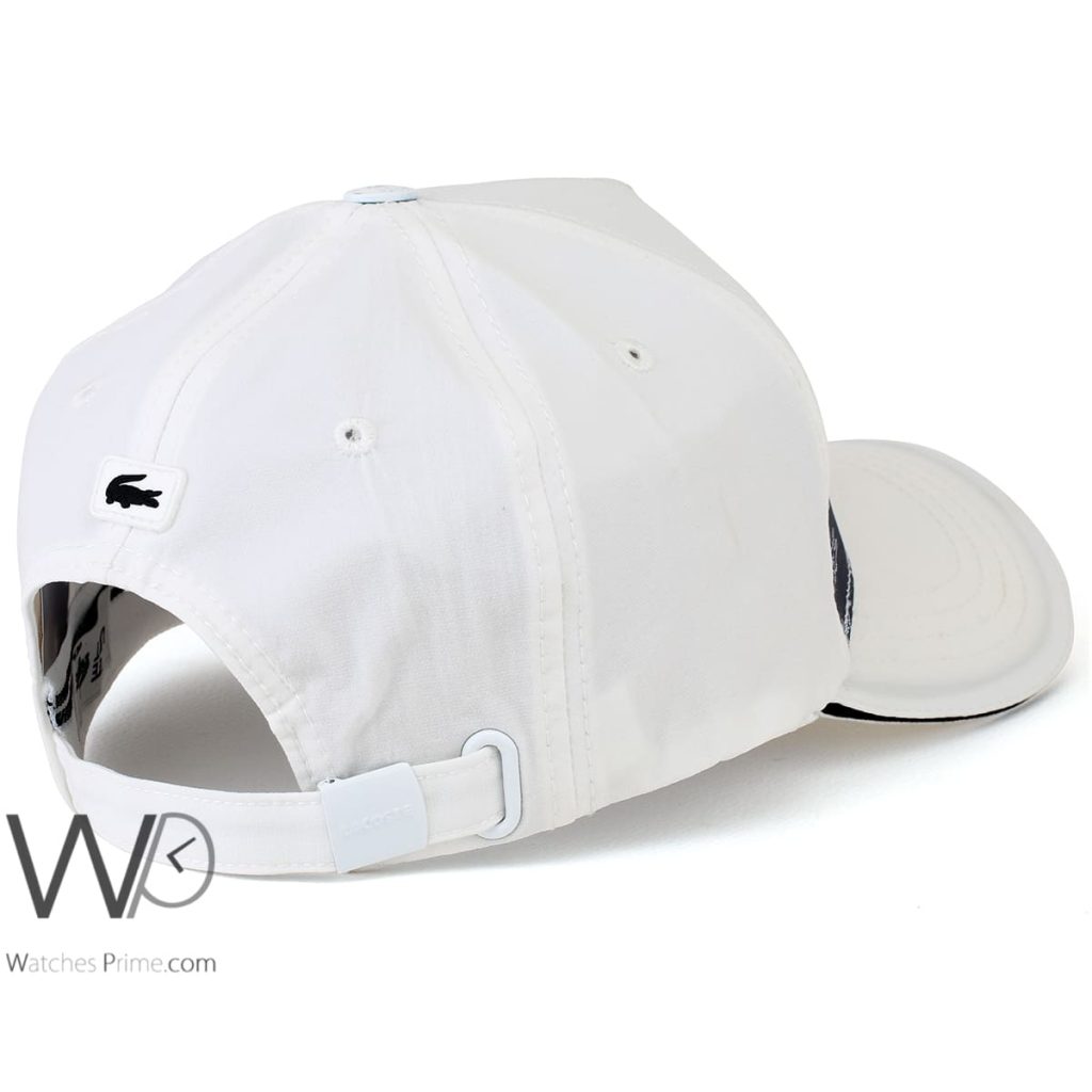 Lacoste White Trucker Cap for men | Watches Prime