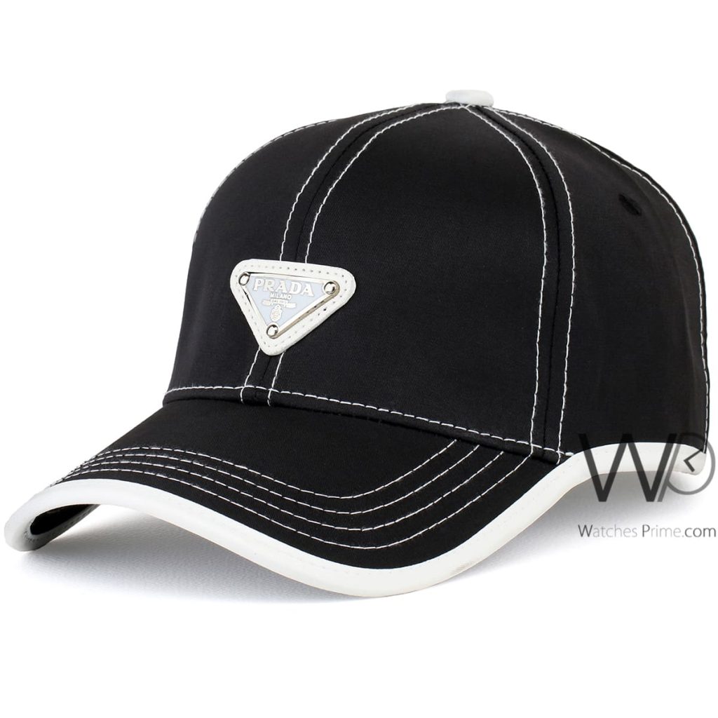 Prada Black baseball Hat for men | Watches Prime