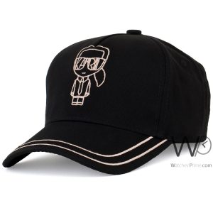 Baseball karl lagerfeld black cotton mens cap