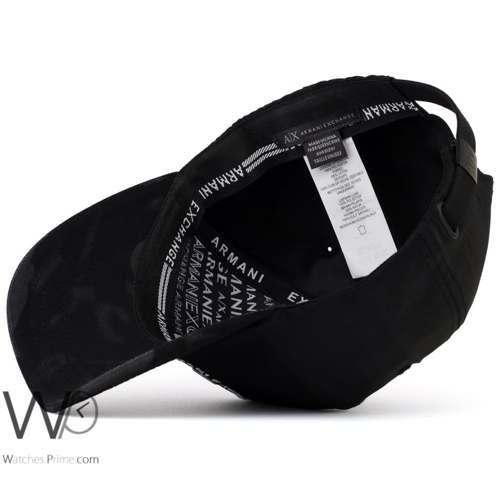 Armani Exchange AX Baseball Cap Black | Watches Prime