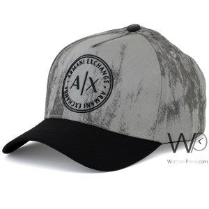 Black gray armani exchange ax mens baseball cap