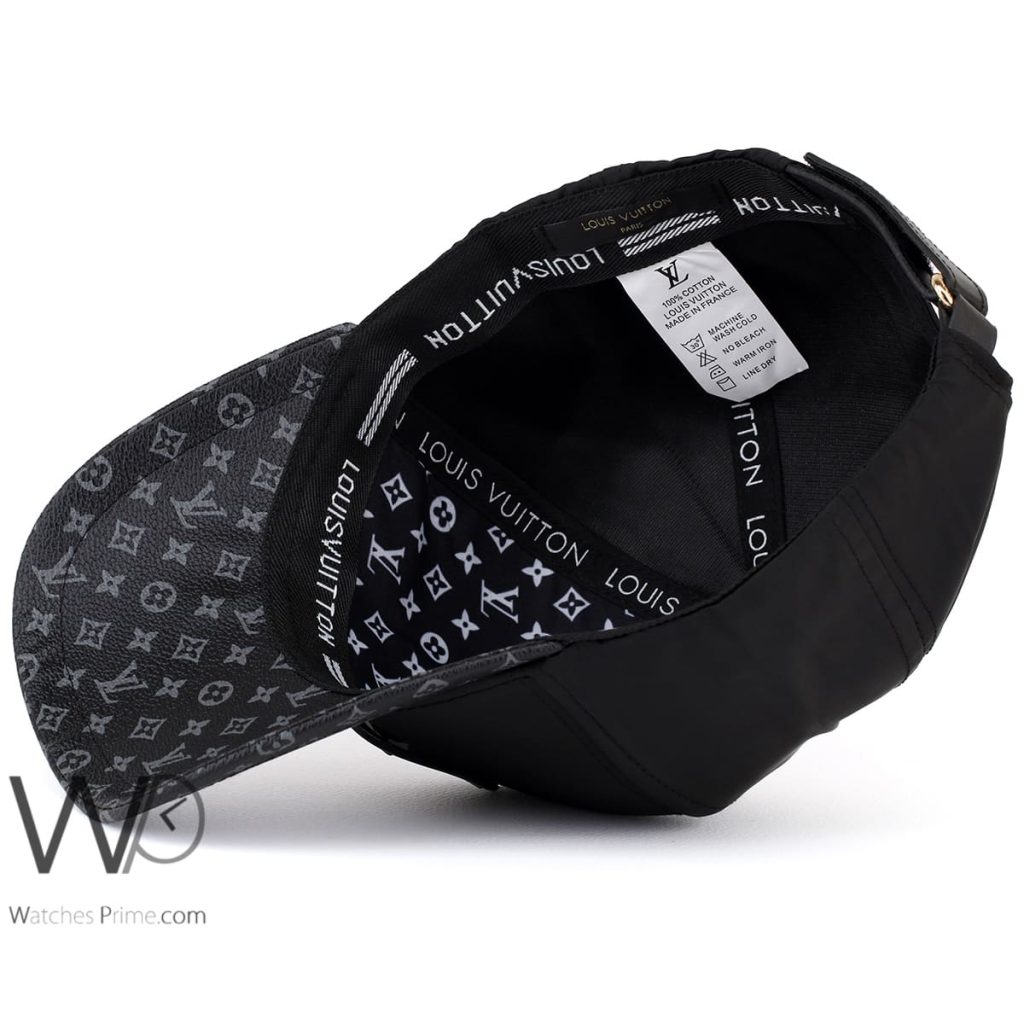 Louis Vuitton LV Black Cotton Men's Cap | Watches Prime