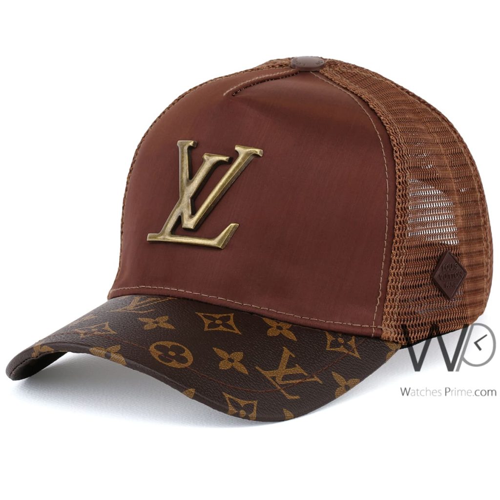 Louis Vuitton LV Brown Cotton Men's Cap | Watches Prime