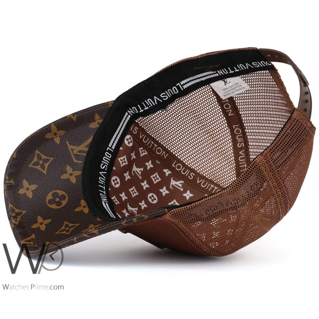 Louis Vuitton LV Brown Cotton Men's Cap | Watches Prime