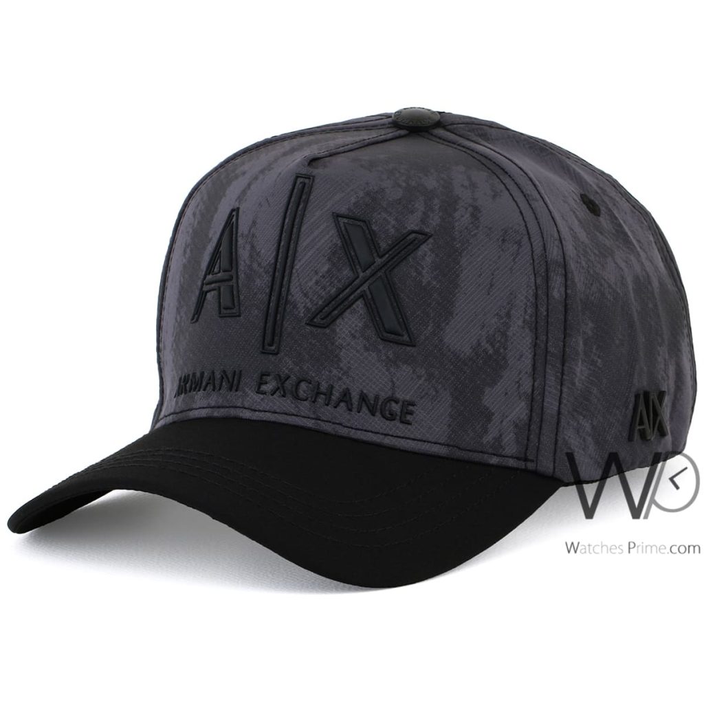 Armani Exchange AX Grey Cotton Men's Cap | Watches Prime