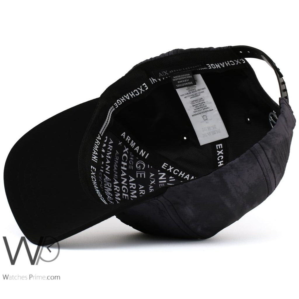 Armani Exchange AX Grey Cotton Men's Cap | Watches Prime