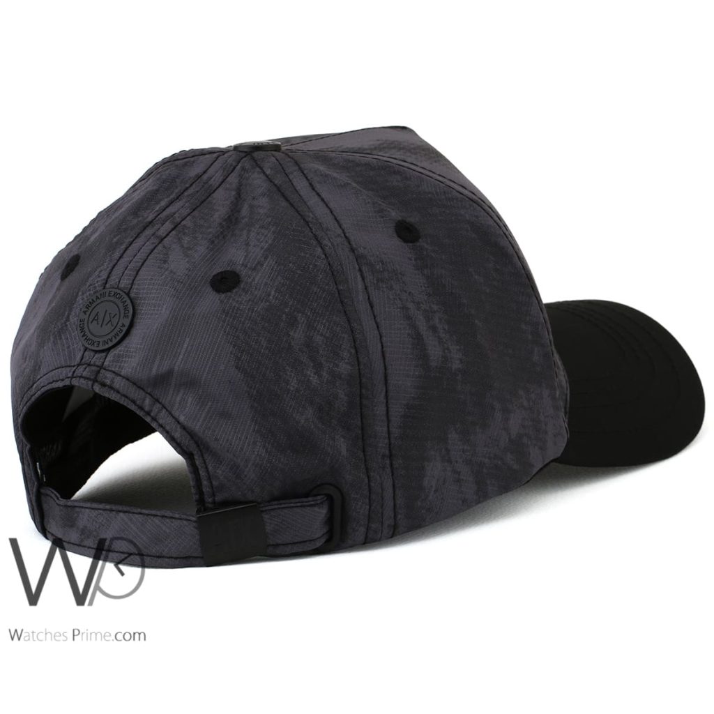Armani Exchange AX Grey Black Cotton Men's Cap | Watches Prime