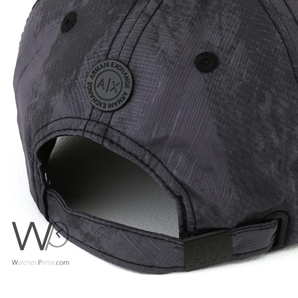 Armani Exchange AX Grey Black Cotton Men's Cap | Watches Prime