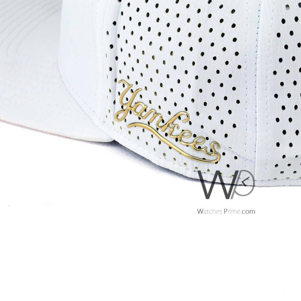 New York Yankees NY White Cotton Men's Cap | Watches Prime