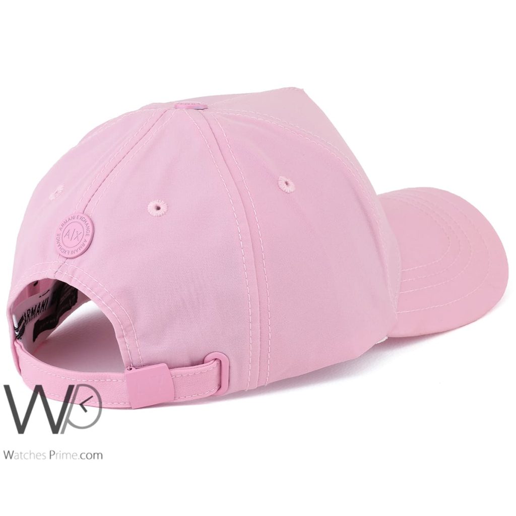 Armani Exchange AX Pink Cotton Men's Cap | Watches Prime
