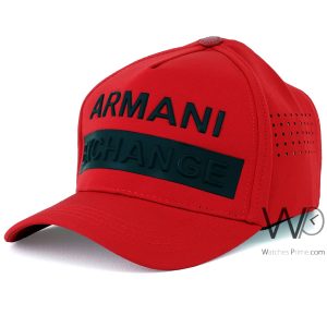 Red armani exchange ax mens baseball cotton cap
