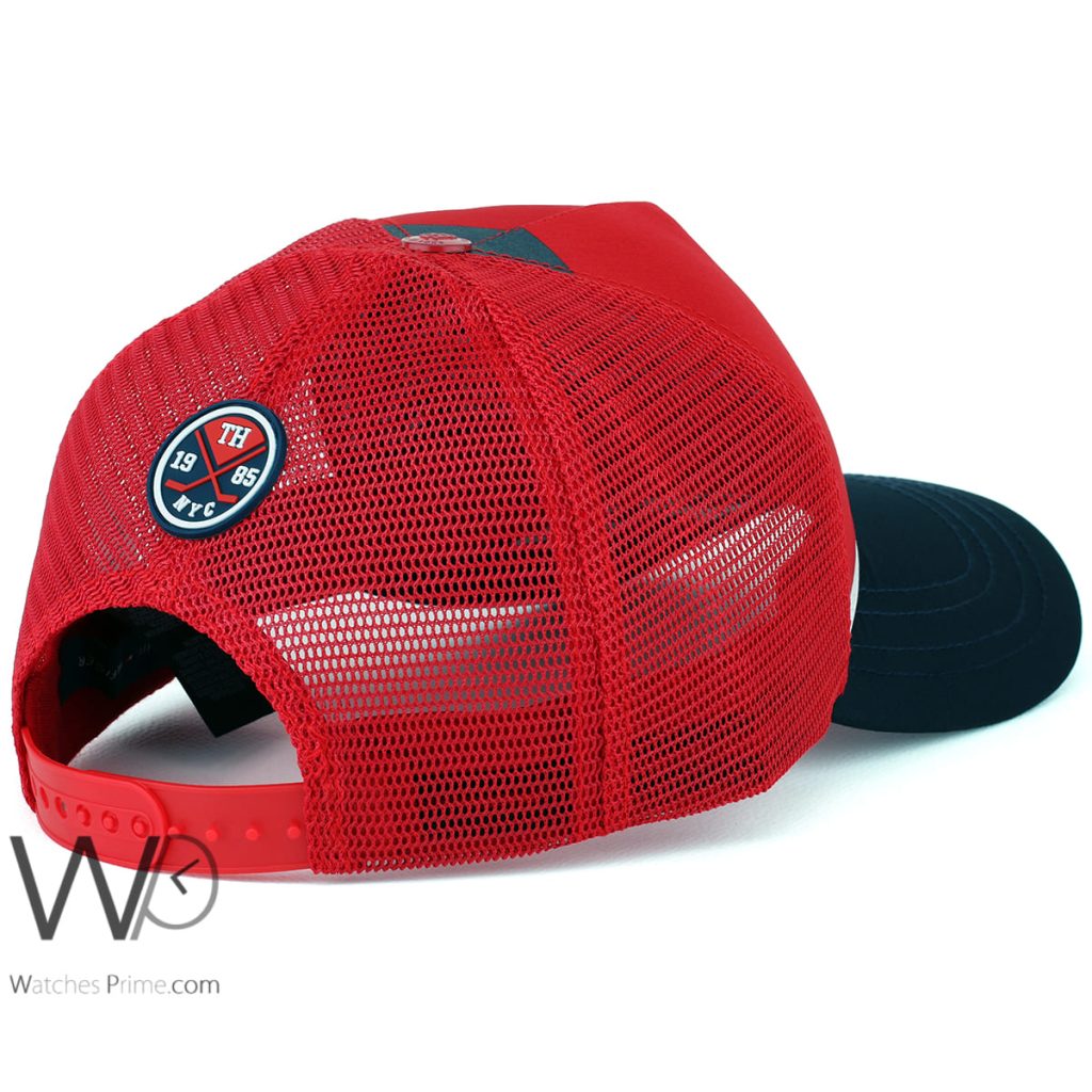 Tommy Hilfiger TH Red Cotton Men's Cap | Watches Prime