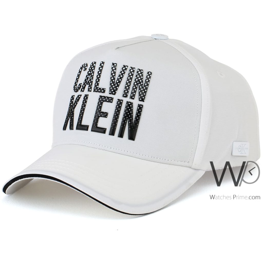 Calvin Klein CK White Cotton Men's Cap | Watches Prime