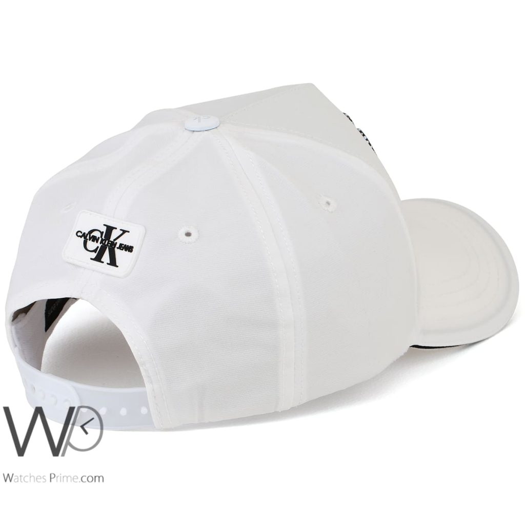 Calvin Klein CK White Cotton Men's Cap | Watches Prime