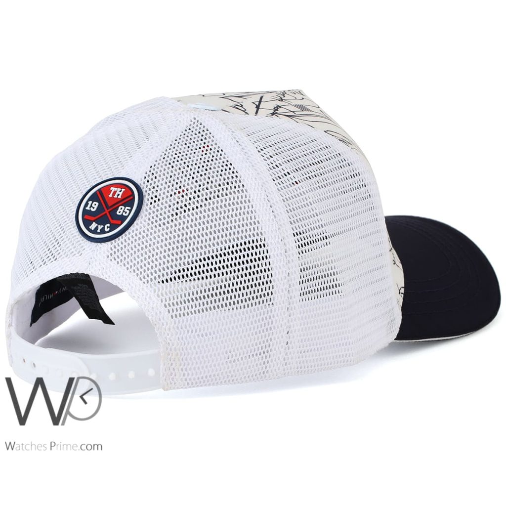 Tommy Hilfiger TH White Cotton Men's Cap | Watches Prime