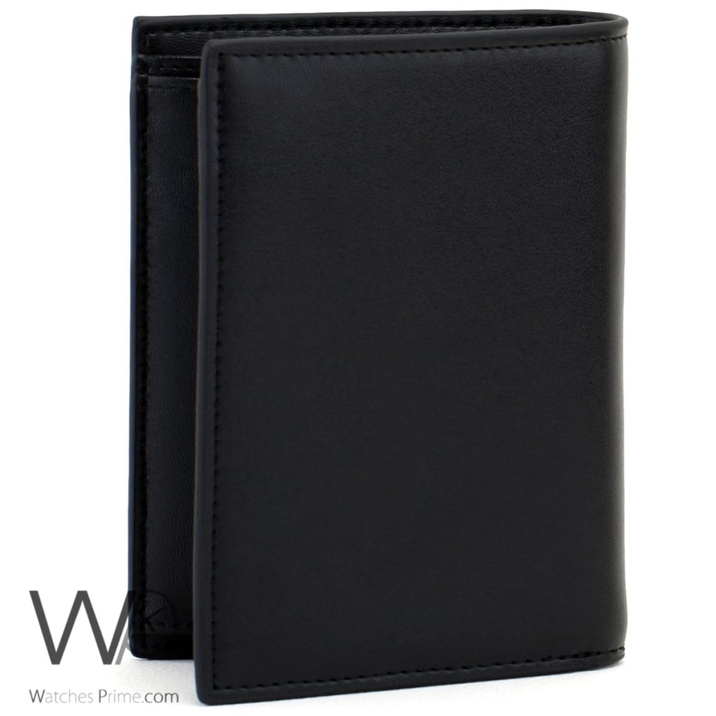 Black Lacoste Leather Long Men's Wallet | Watches Prime