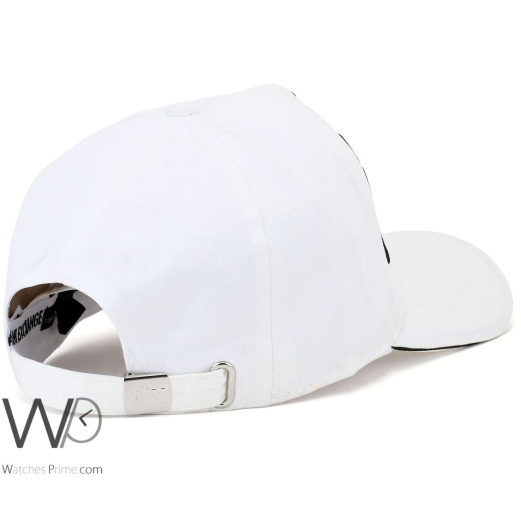 Armani Exchange AX White baseball Cap | Watches Prime