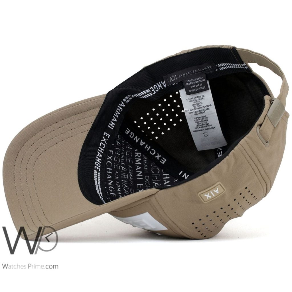 Armani Exchange AX Oily Brown baseball Cap | Watches Prime