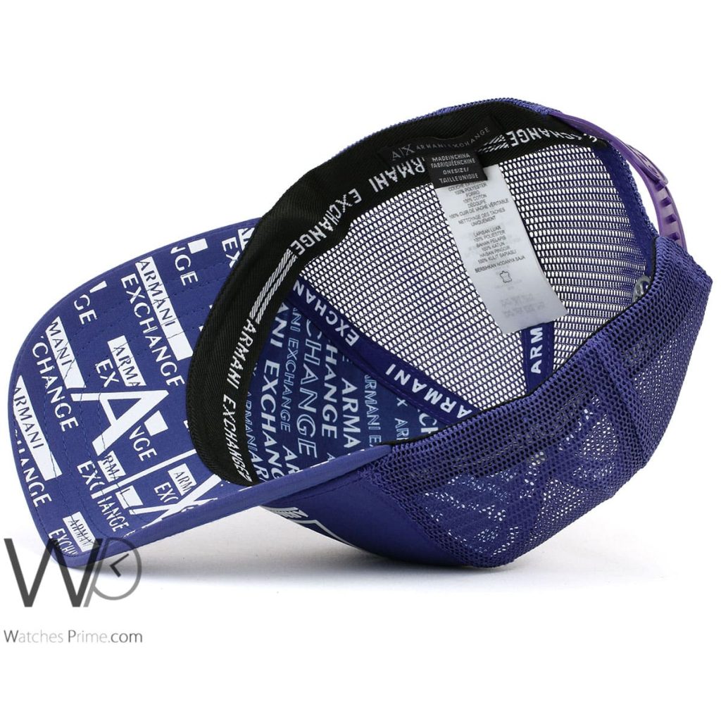 Armani Exchange AX Blue Trucker Cap | Watches Prime