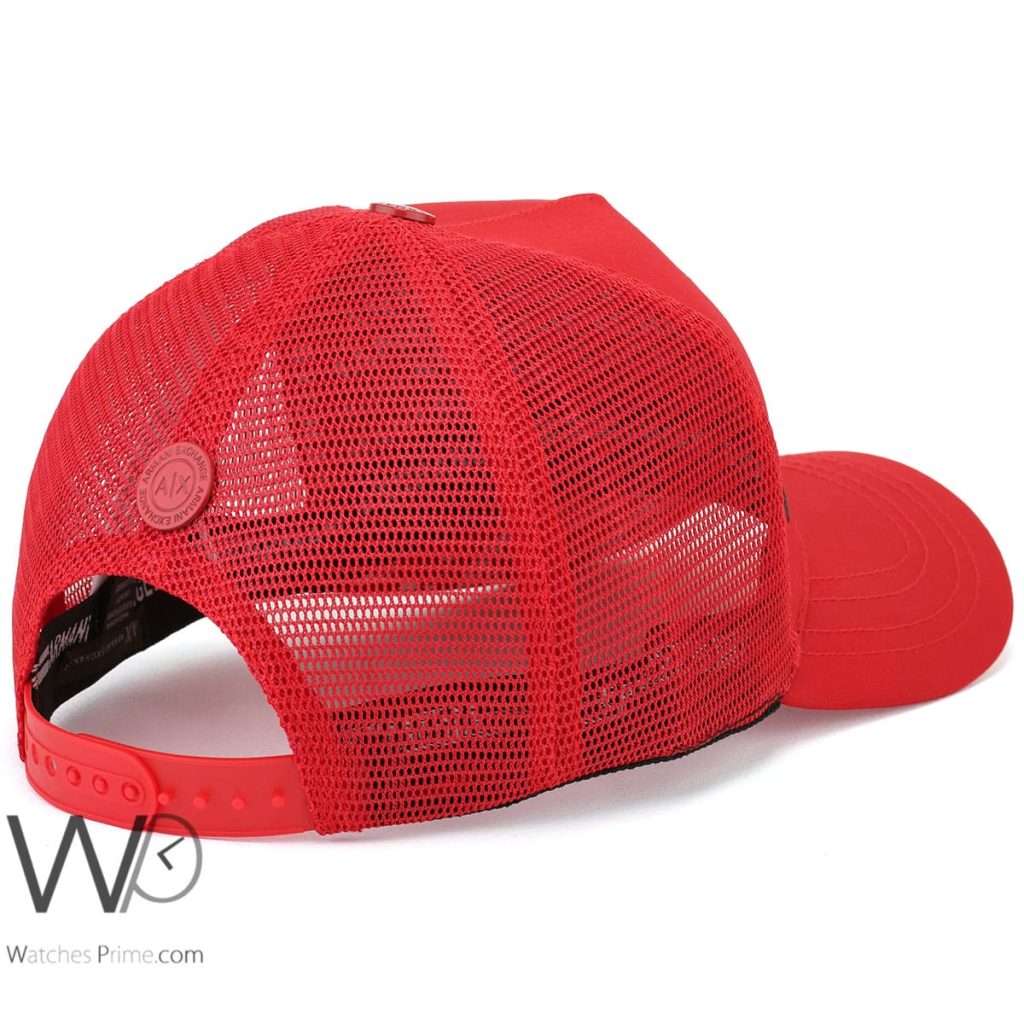 Armani Exchange AX Red Trucker Cap | Watches Prime