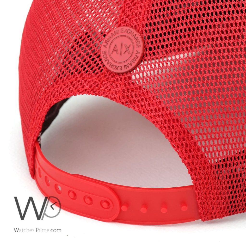 Armani Exchange AX Red Trucker Cap | Watches Prime