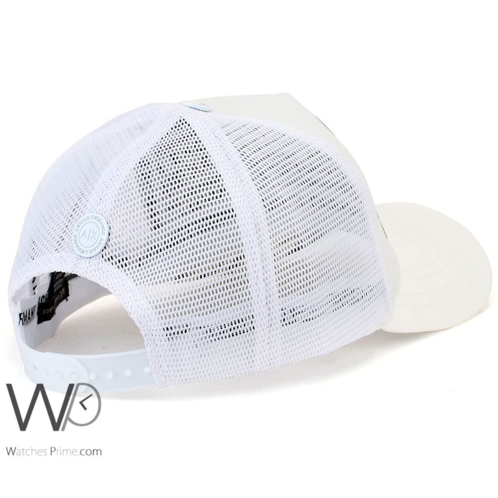 Armani Exchange AX White Trucker Cap | Watches Prime