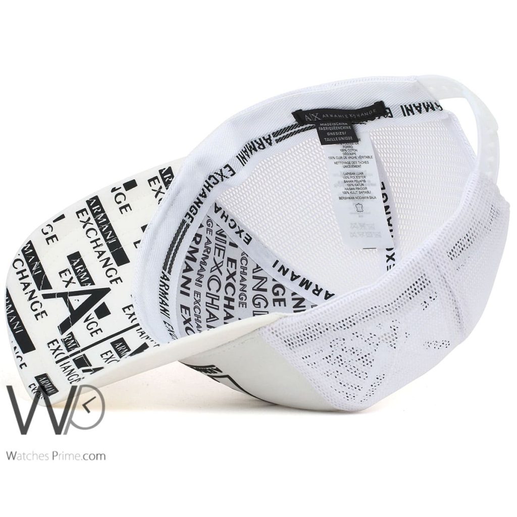 Armani Exchange AX White Trucker Cap | Watches Prime