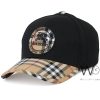 Burberry BT Motif Icon Stripe Black Cap | Watches Prime